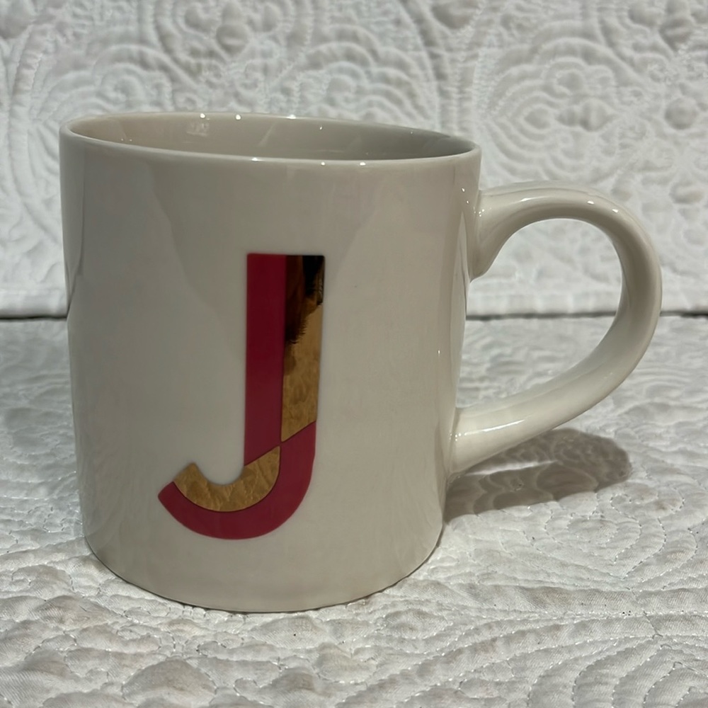 Monogram‎ J Opalhouse stoneware mug